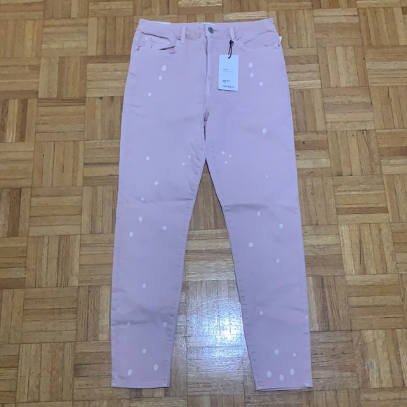 Forever 21 Denim - NWT Forever 21 pink high rise crop pink jeans Size 28